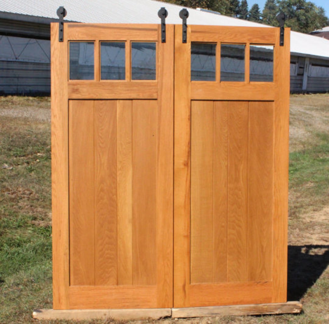 Mission Barn Doors Made of Hickory - Whatman Hardwoods