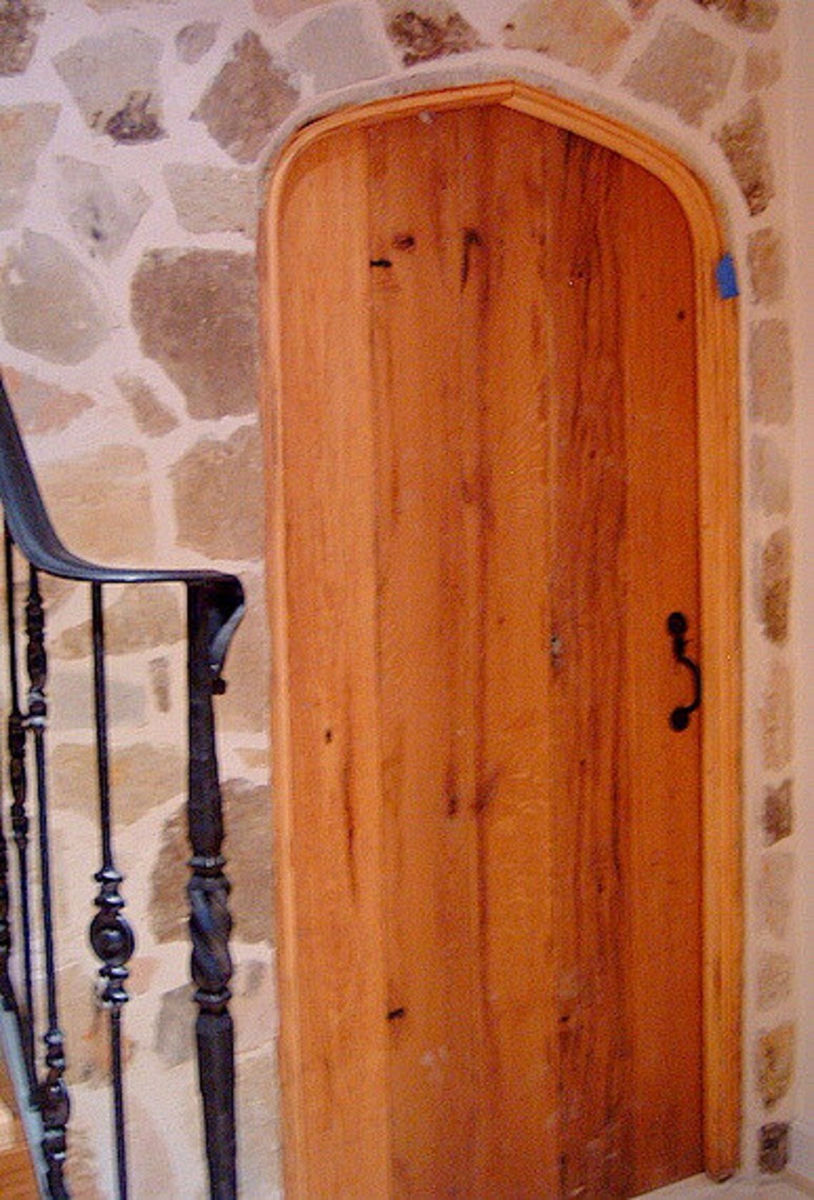 Arched Oak Interior Plank Door Made From Reclaimed Oak Barn Etsy