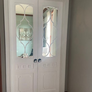 Trellis Barn Doors, White, Made to Order