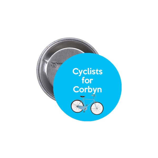 Cyclists for Corbyn 25mm badge