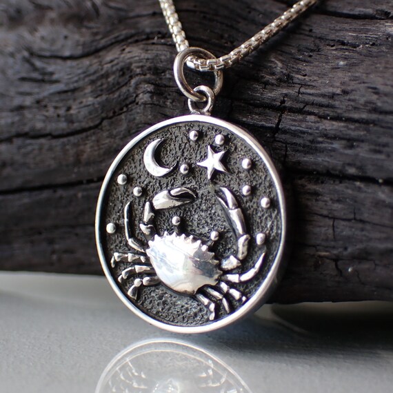 Cancer store zodiac jewelry