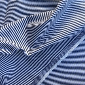 Quality Woven Cotton Interiors Fabric Navy White Pin Striped per Metre 40" L x 60" W