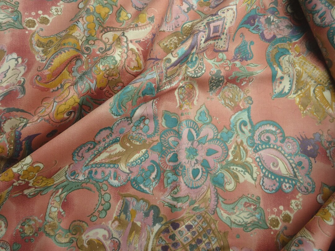 Vintage Cotton Interiors Fabric Mansion Textiles Premier - Etsy