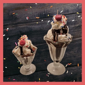 Ice Cream Sundae Candle