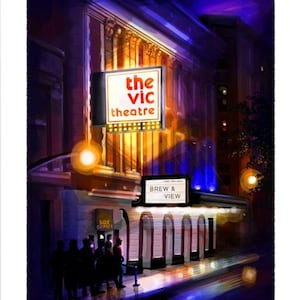 Chicago art - Vic Theatre - painting