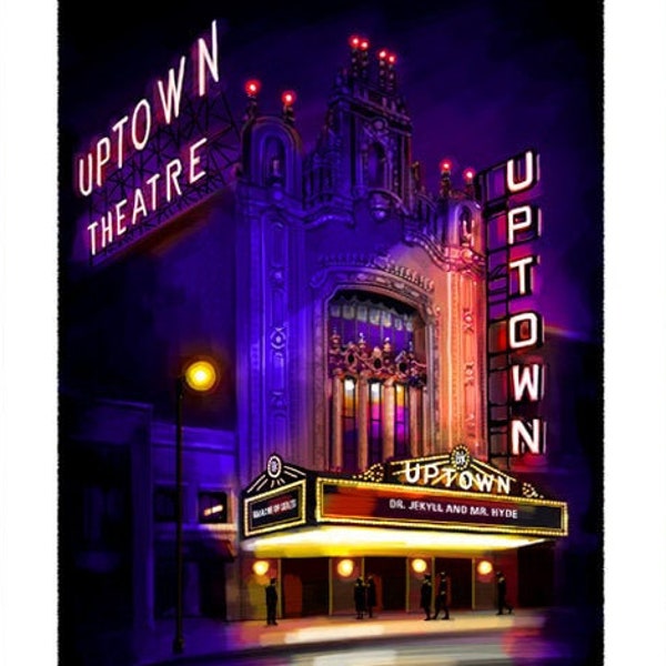 Chicago art - Uptown Theatre - painting