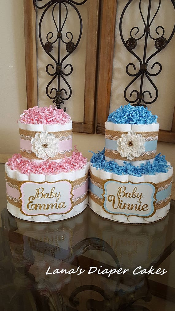diaper cake for twins
