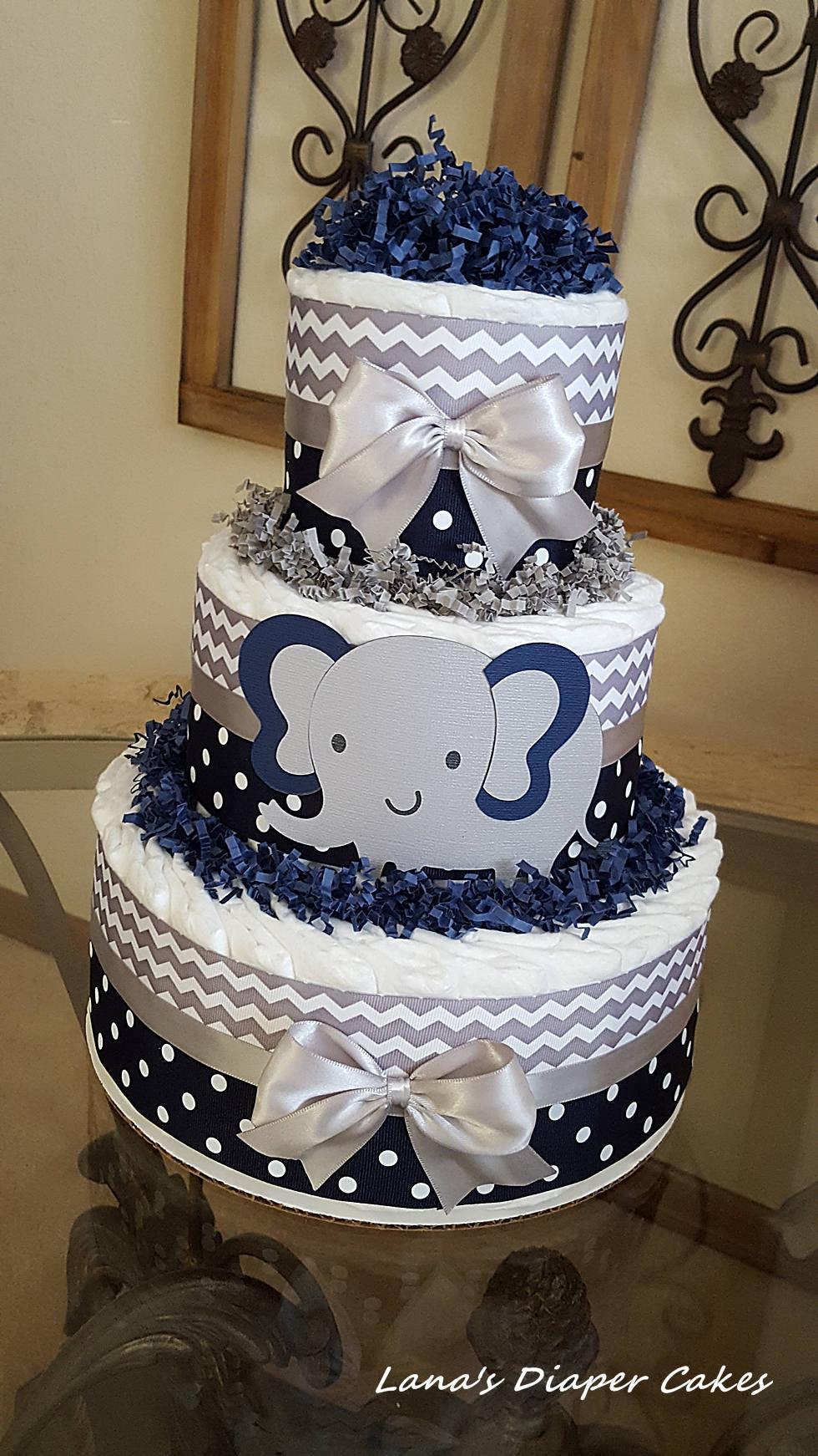 Navy and grey baby cheap shower