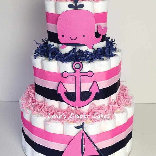 Anchor Diaper Cake Etsy
