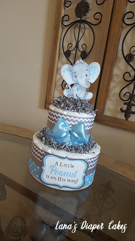 Diaper cake ideas elephant 2025