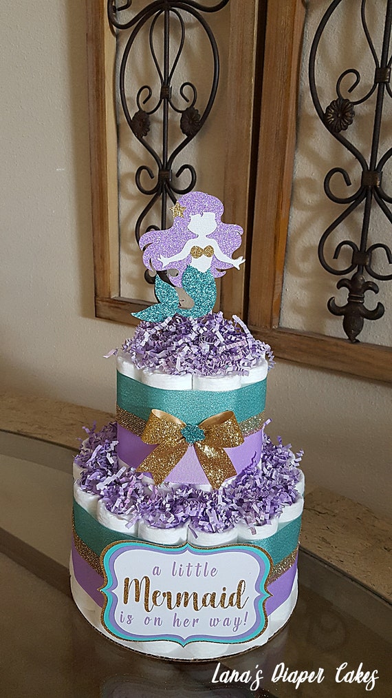 mermaid diaper cake