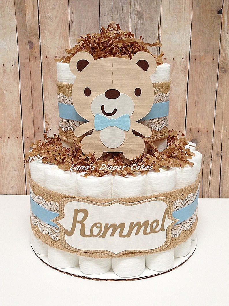 2 Gateau De Couche Culotte D Ours De Cheri De Rang Douche Etsy