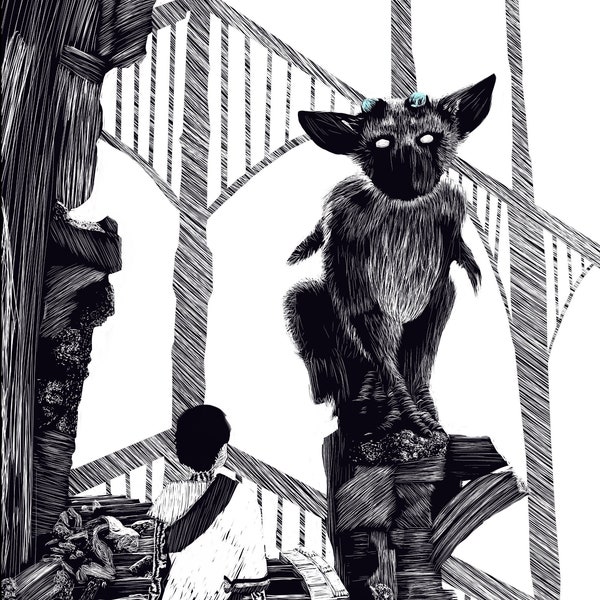 The Last Guardian Trico Art Print