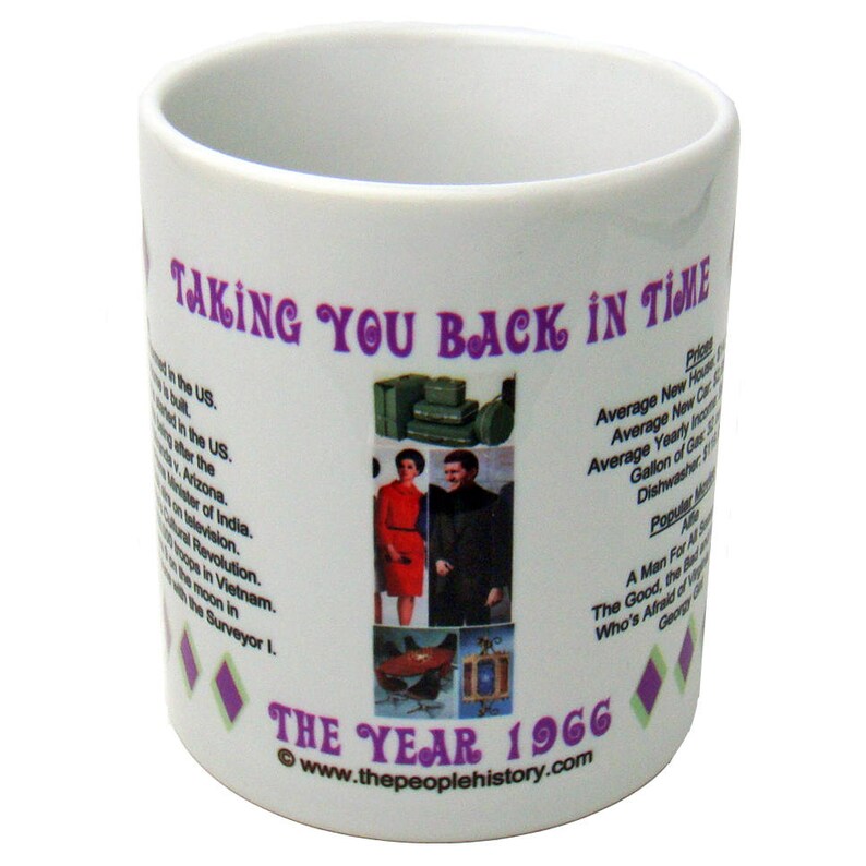 1966 Taking You Back In Time Coffee Mug Etsy - image 0