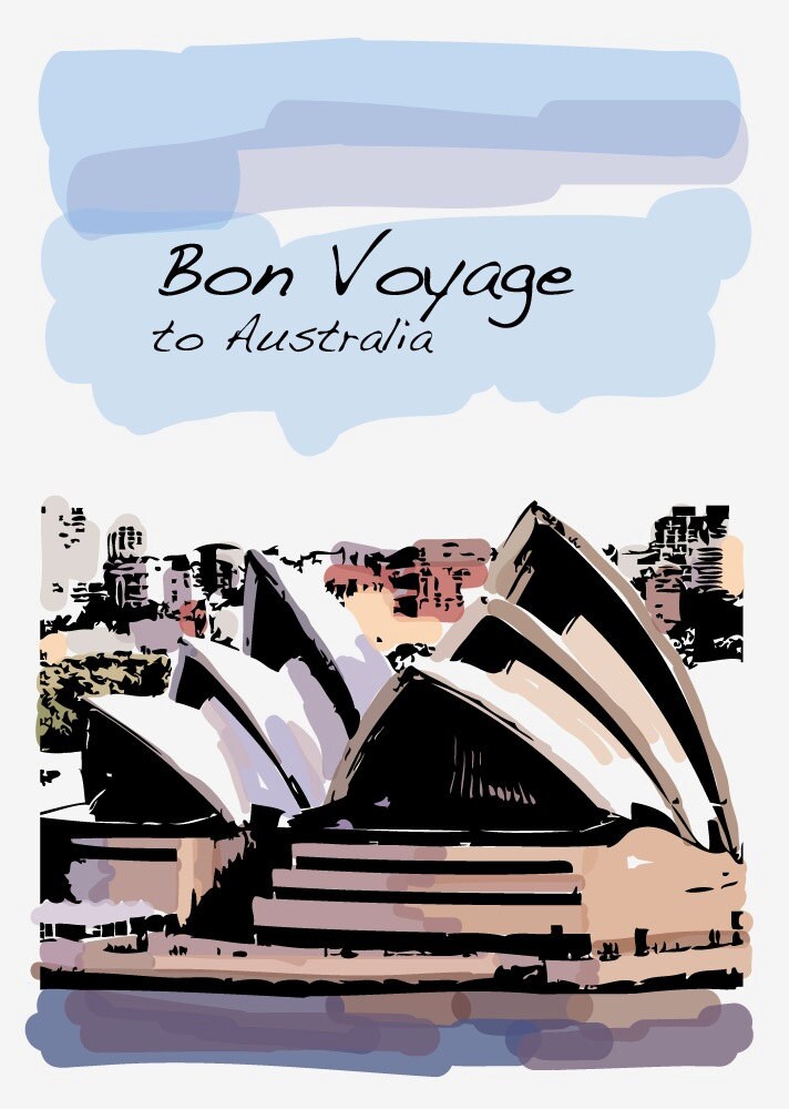 Carte De Vœux Avec Drapeau Australien, Carte D'amitié, Cartes D