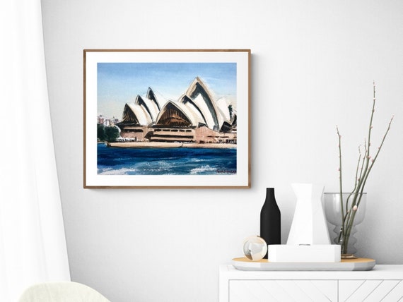 シドニーオペラハウスの絵画、水彩画、オーストラリアの芸術