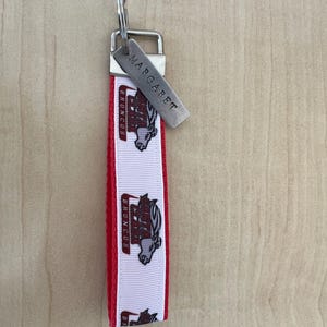 College Ribbon Key Fob (short and wristlet)