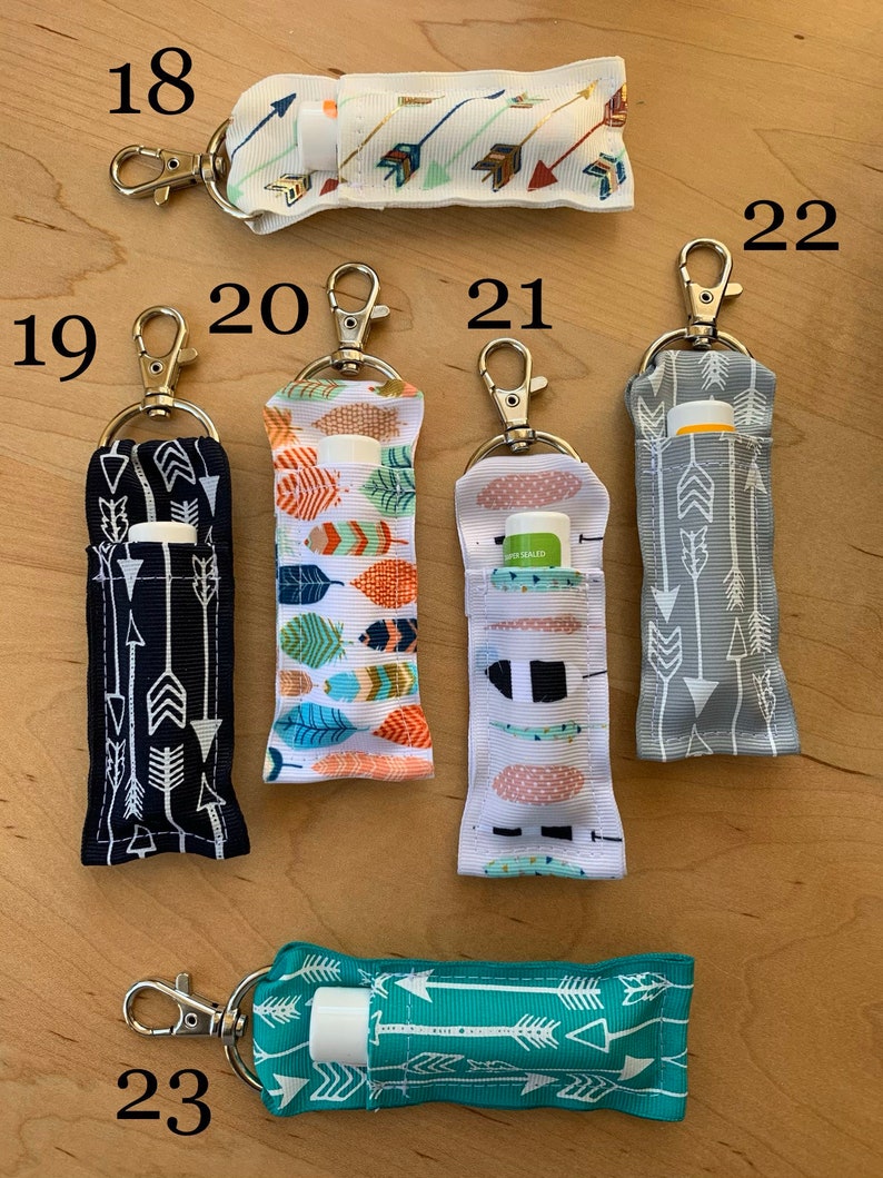 Lip Balm Holder for Keychain Zipper Ready to Ship Lanyard