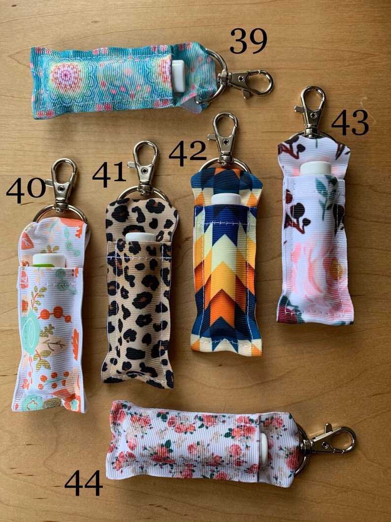 Lip Balm Holder for Keychain Zipper Ready to Ship Lanyard