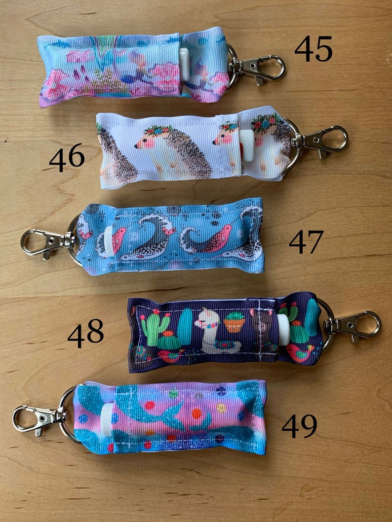 Lip Balm Holder for Keychain Zipper Ready to Ship Lanyard