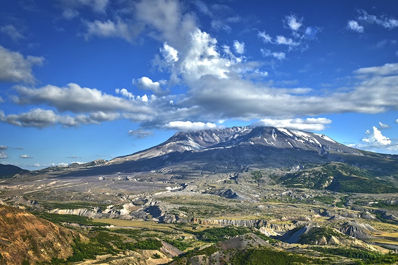 Mount Saint Helens Photo, Landscape Photo, Nature Image, Volcano Photo, image 1