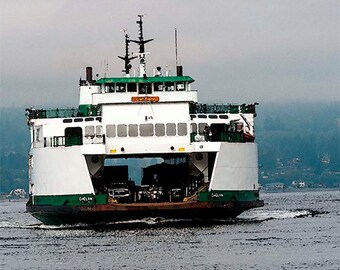 Ferry Image, Ferry entrante, Ferries del estado de Washington, Fotos del estado de Washington,