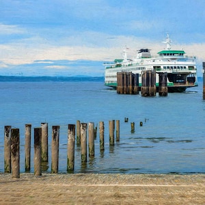 Image de ferry, ferry de départ, ferries d'état de Washington, photos d'état de Washington, image 2