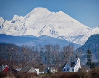 Mount Baker, landschap foto, natuur Image,