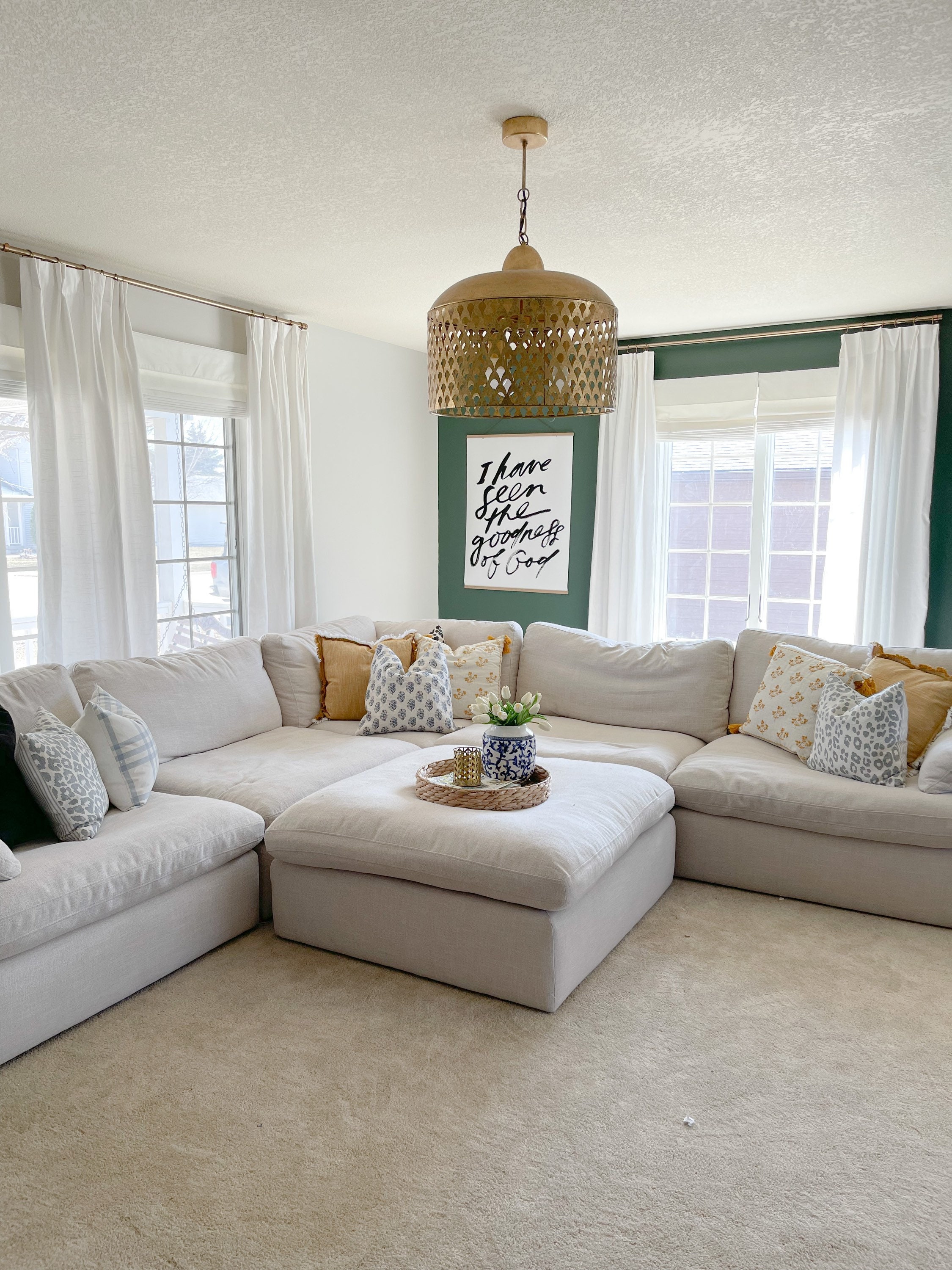 Linen Blend Pleated Curtains: White Window Drapes (Pair) - Etsy 日本