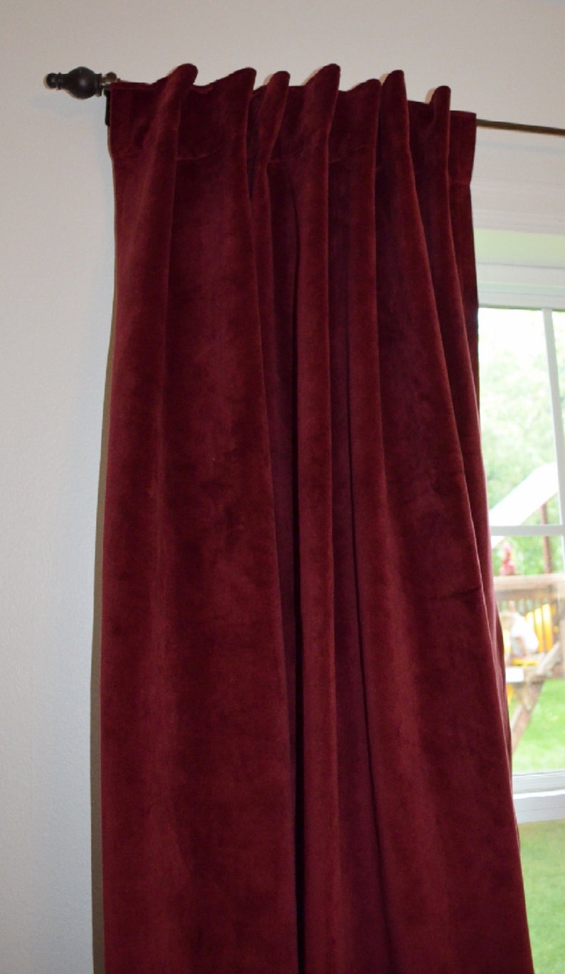 Luxury Velvet Curtains, Emerald Green Velvet, Window Treatments-Drape-Velvet Window Treatments-Curtains, Cafe Curtains, Valanes image 9