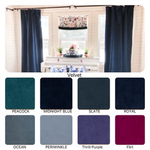 Luxury Velvet Curtains, Emerald Green Velvet, Window Treatments-Drape-Velvet Window Treatments-Curtains, Cafe Curtains, Valanes image 3