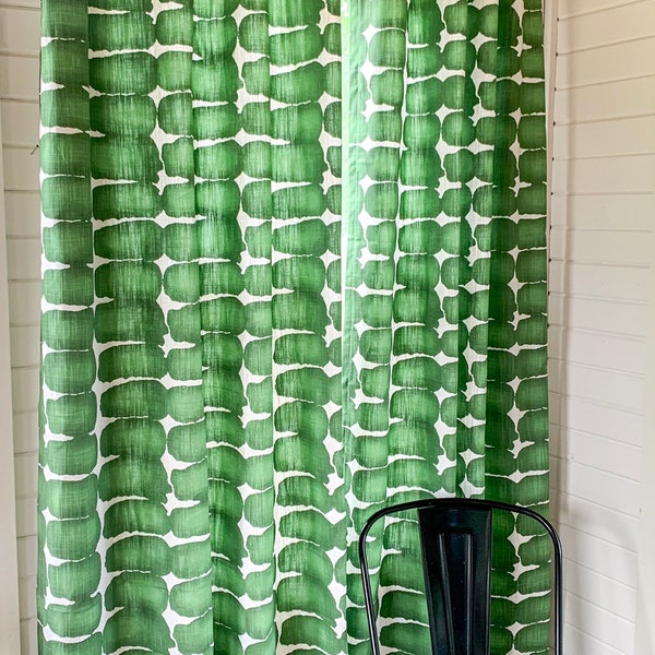 1 pair of Green Curtain Collection, Modern Curtains, Window Treatments, emerald green Curtains, Drapes Boho Curtains, Bohemian Decor