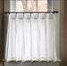 Pleated Solid Cotton Linen (LOOK) Texture Cafe Curtains , Tier Curtains, Kitchen Curtains, Bathroom Curtains , Window Treatments, Farmhouse 