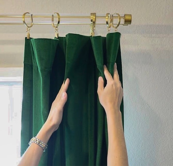 Luxury Schumacher Velvet Curtains Blush Velvet Green Velvet Etsy