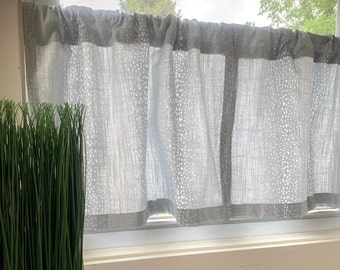 Modern antelope curtain, cute animal print perfect for bathrooms and kitchens modern Farmhouse Decor, animal print curtain