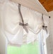 White Tie up Shade valance ,Designer Valance , Farmhouse look , Modern Home Decor, Nursery Decor, Kitchen Curtain 