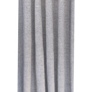 Linen blue and white Chambray drapes, textured curtains  Window Treatments-Curtains , modern curtains, tonic living fabric