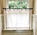 Solid Cotton Linen (LOOK) Texture Cafe Curtains , Tier Curtains, Kitchen Curtains, Bathroom Curtains , Window Treatments, Farmhouse Style 