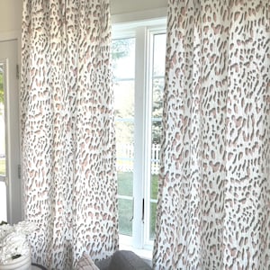 1 pair of Blush Pink Curtain Collection, Modern Curtains, Window Treatments, Pink Curtains, Drapes Boho Curtains, Bohemian Decor