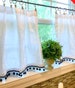 Pom Pom Cafe Curtain, Pom Pom Decor, Tassel Curtain, Nursery Decor, Kitchen Decor, Cafe Curtains, Kitchen Curtains, Nursery Cu 