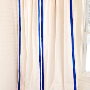 Solid Color Curtains with Ribbon Detailing, Designer your own Design, Greek Key Curtains, Window Treatments , Curtains, Valance, Nursery