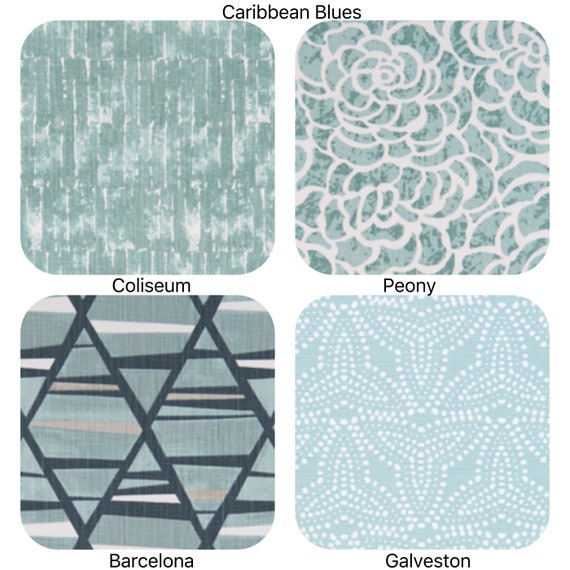 Brand New Caribbean Blue Scott Living Fabric S For Etsy