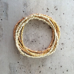 Faceted Nugget Seed Bead Necklace for Justin
