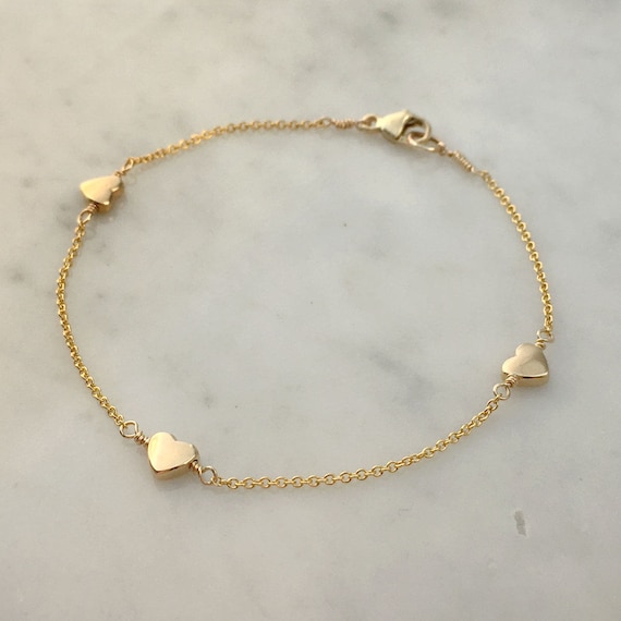Cardiac bracelet gold deals