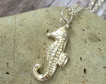 Seahorse Charm Necklace gift for beach lover