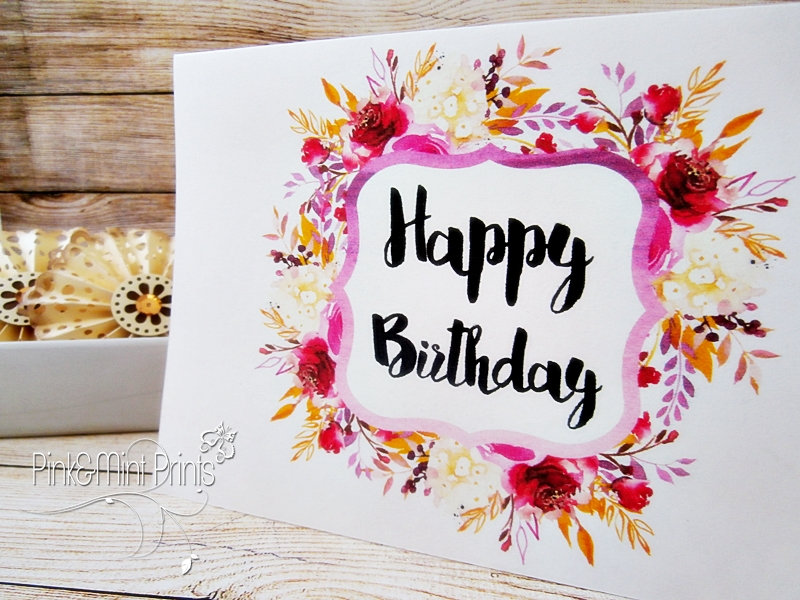 Happy Birthday Card,printable Birthday Card,printable Design,printable ...