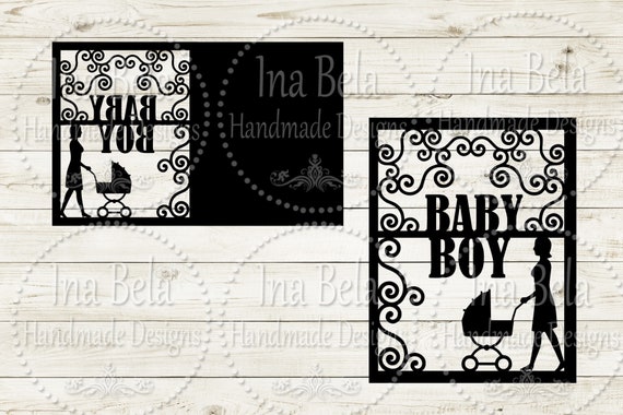 Download Baby Boy Svglaser Cut Invitationinvitation Svginstant Etsy