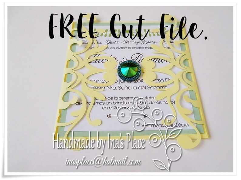 Download Invitation svg FileLaserFlourish Laser Cut Butterfly | Etsy