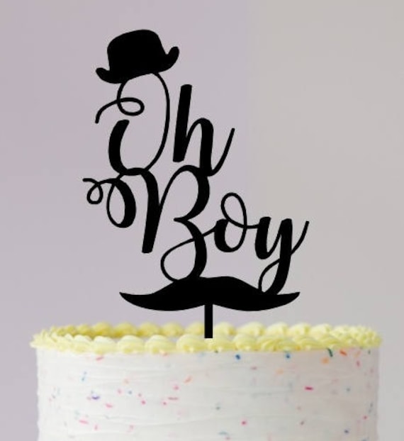 Download Oh Boy Cake Topper Svg Svg Files Baby Shower Svg Svg Files For Cricut Laser Cut