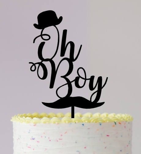 Download Oh Boy Cake Topper SVG,SVG Files,Baby Shower SVG,svg Files for Cricut,Laser Cut File,Baby Shower ...